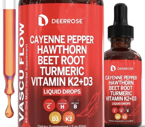 Dear ROSE, cayenne pepper Hawthorn beetroot, turmeric, vitamin K2 plus D3 liquid drops