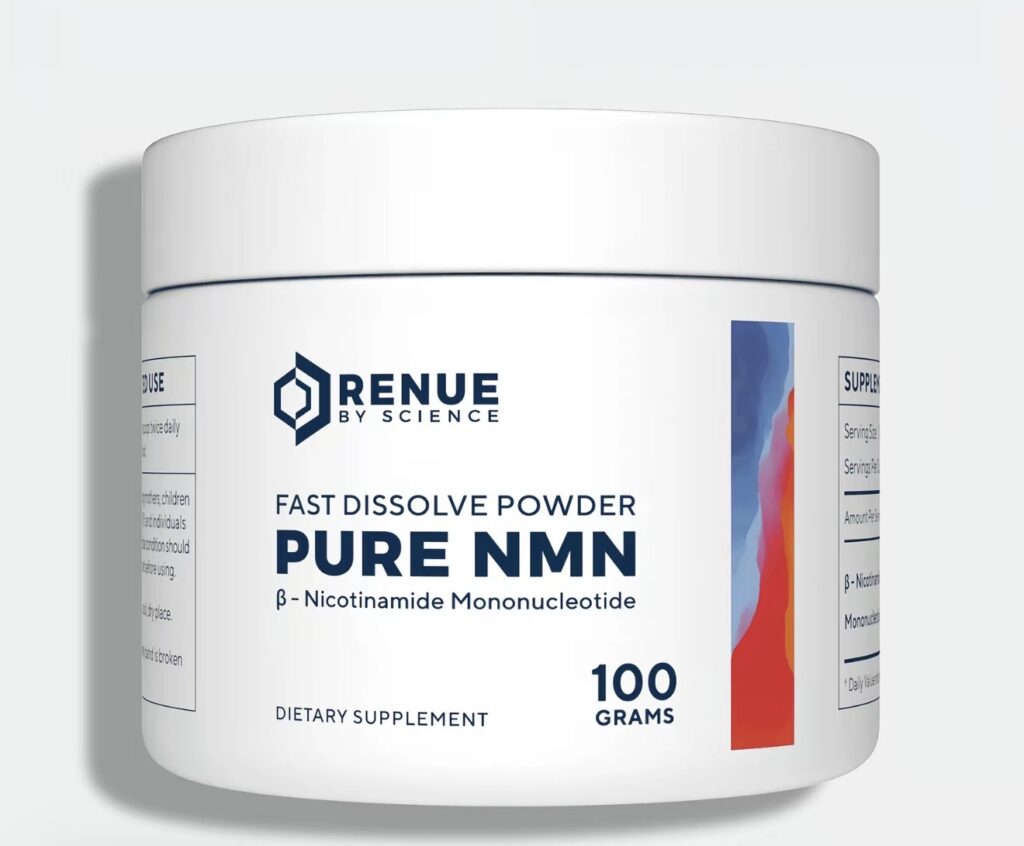 Renue By Science Pure NMN Powder (100g) | Fast-Dissolve, High-Purity Nicotinamide Mononucleotide | Cellular Energy & NAD+ Support